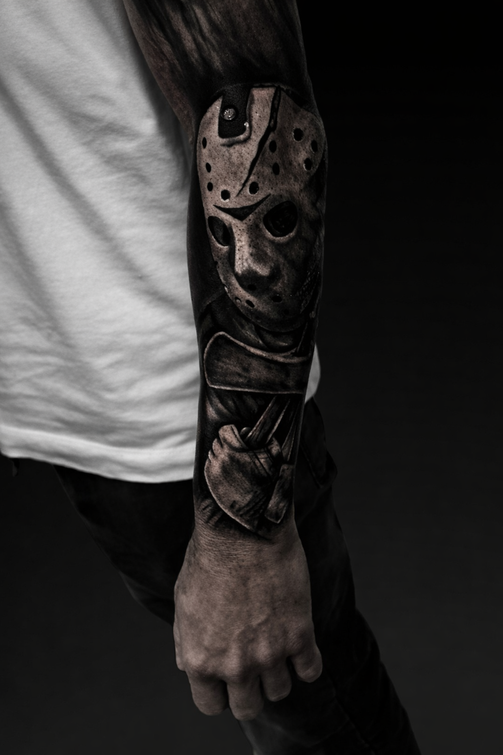 Tatuaż horror – mroczny realizm – Terra Tattoo Kraków