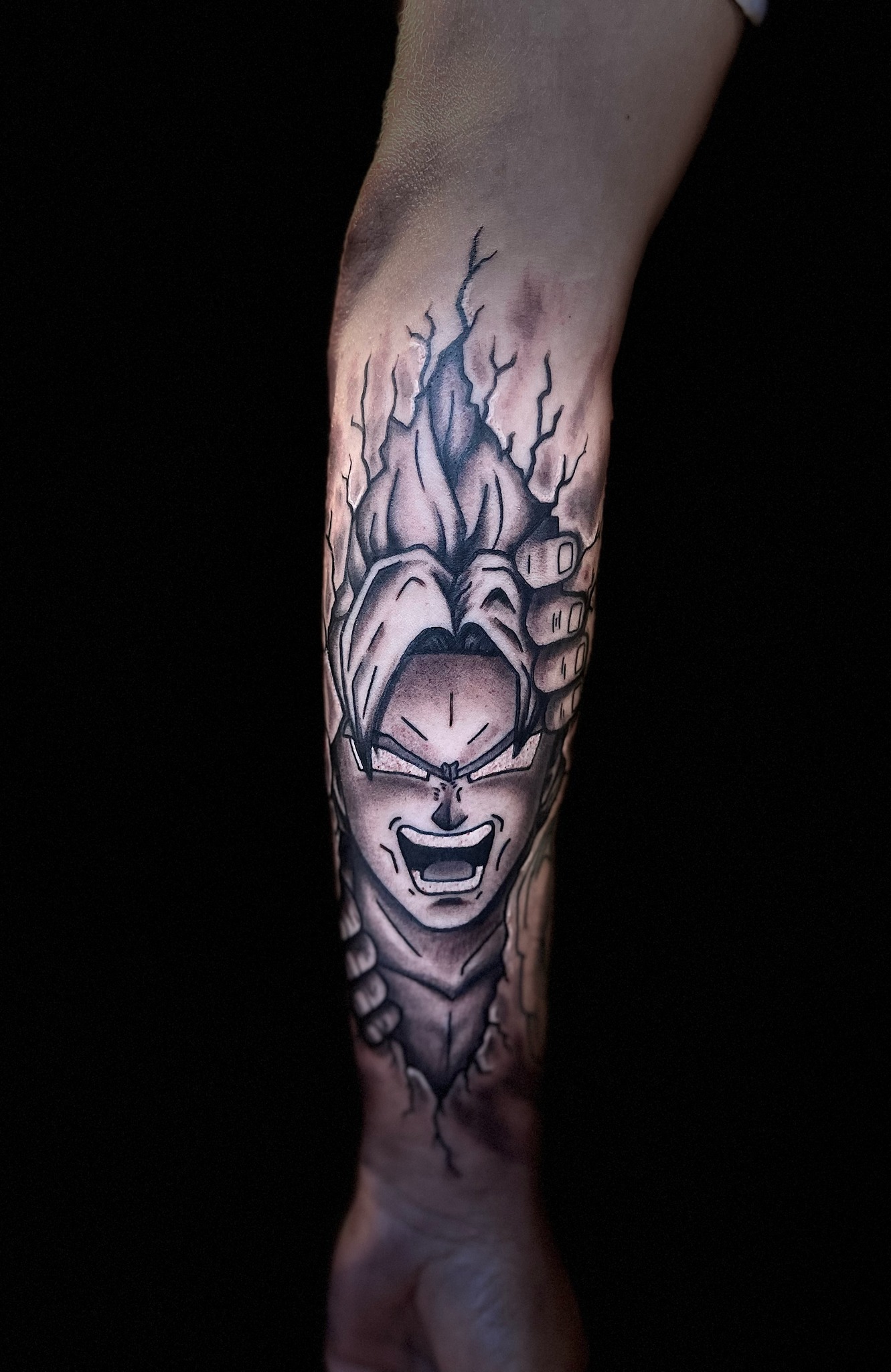 Tatuaż anime – postać – Patryk – Terra Tattoo Kraków