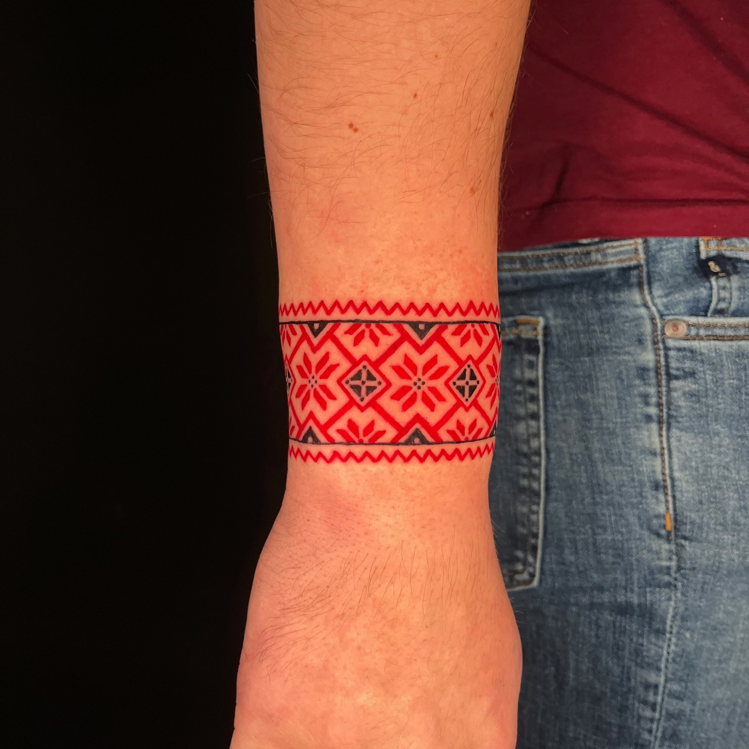 Opaska słowiańska – tatuaż – Patryk – Terra Tattoo Kraków